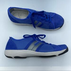 Dansko Blue Suede Heidi Lace Up Sneakers 37
